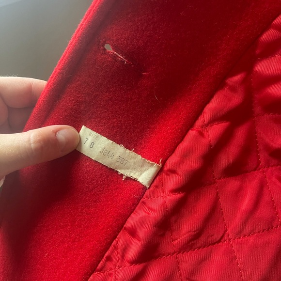 Vintage Pendleton Red Wool Jacket Petite Small - Picture 5 of 10
